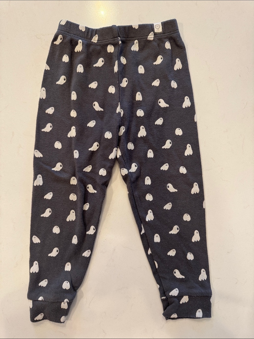 Kids MORI Gray Ghost-Print Leggings